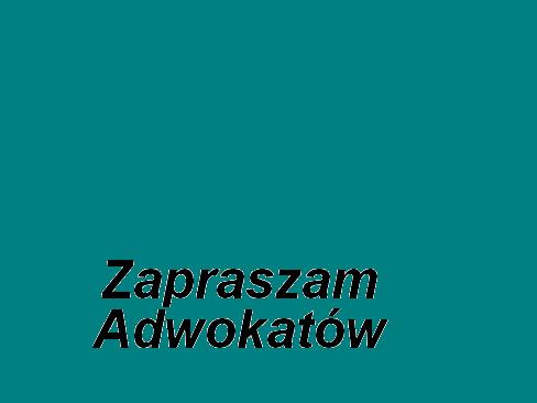 Witam Prawnik&oacute;w mi�ych zakup&oacute;w